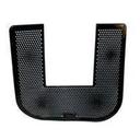 Impact Deodorized Black Toilet Floor Commode Mat -- 6 per case