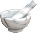 Winco Marble Mortar and Pestle Set, 4 1/2 inch Dia. -- 12 set per case