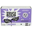 Mollys Suds Lavender Plant Based Fabric Softener Dryer Sheets, 120 count -- 6 per case