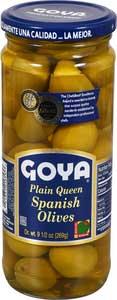 Goya Plain Queen Olives, 9.5 Ounce -- 12 per case