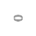Gobel Stainless Steel Deep Tart Ring with Rolled Edges, 3.9 inch Diameter