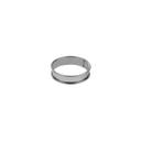 Gobel Stainless Steel Deep Tart Ring with Rolled Edges, 4.3 inch Diameter