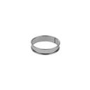 Gobel Stainless Steel Deep Tart Ring with Rolled Edges, 5.1 inch Diameter