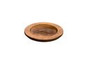 Lodge Walnut Stain Round Wood Underliner, 8 inch -- 6 per case.