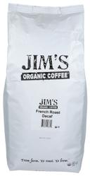 Jims Organic Coffee French Roast Decaf Coffee, 5 Pound