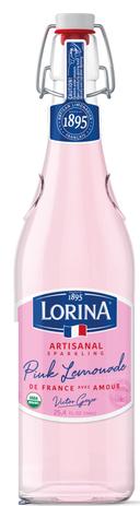 Lorina Artisanal Sparkling Pink Lemonade, 25.4 Fluid Ounce -- 12 per case