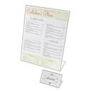 Cal-Mil Classic Acrylic Easel Tabletop Cardholder, 5 x 7 inch -- 24 per case