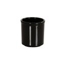 Cal-Mil Black 16 Ounce Round Melamine Condiment Jar, 4 inch Dia x 4.5 inch Height