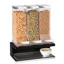 Cal-Mil Oak Cinderwood Gray 3 Cylinders Cereal Dispenser, 17.5 x 9.5 x 24 inch