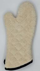 Intedge Tan Terry Washable Oven Mitt, 13 inch 