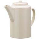 Service Ideas Plastic Almond Double Wall Teapot without Tether, 16 Ounce Capacity