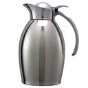 Service Ideas Nicollet Series 18/8 Stainless Steel Polished Finish Vacuum Insulated Carafe with Flip Top, 1 Liter Capacity