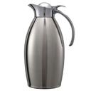 Service Ideas Nicollet Series 18/8 Stainless Steel Polished Finish Vacuum Insulated Carafe with Flip Top, 1.5 Liter Capacity