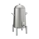 Service Ideas Flame Free Thermo Urn Brushed Stainless Round Vacuum Insulated Urn, 5 Gallon Capacity