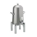 Service Ideas Flame Free Thermo-Urn Brushed Round Stainless Vacuum Insulated Urn, 1.5 Gallon Capacity