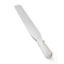Tablecraft Icing Spatula with White ABS Handle, 14 inch