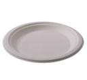 KITCH 24/7 White Compostable Molded Fiber Paper Plate, 9 inch -- 500 per case
