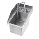 Krowne One Compartment Drop-In Sink with 10 inch Deep Bowl with Side Splashes, 12 x 18 inch