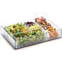 Cal-Mil Clear Acrylic Square Accessory Bowl for Salad Bar, 10 x 10 x 3 inch