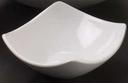 American Metalcraft White Ceramic Squound Bowl, 15 inch