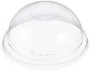 Dart Clear Polyethylene Terephthalate Dome Lid Only without Hole -- 1000 per case