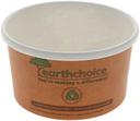 Pactiv EarthChoice PLA Paper Orange Small Compostable Lined Hot Soup Cup, 8 Ounce Capacity -- 500 per case
