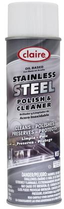 Claire Oil Based Stainless Steel Polish and Cleaner, 15 Ounce -- 12 per case.