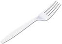 Bunzl Prime Source Polystyrene Extra Heavy Weight Disposable White Fork - Bulk Pack -- 1000 per case