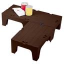 Cambro S Series Dark Brown Solid Top Dunnage Rack, 60 x 21 x 12 inch