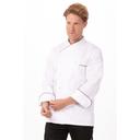 Chef Works White Generous Fit Monte Carlo Premium Cotton Chef Coat for Unisex, 60 inch