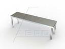 Aero 430 Stainless NSF Table Mounted Overshelf, 12 x 48 x 14 inch.