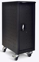 Luxor Black 16 Tablet / Chromebook Charging Cart, 12.125 x 20.25 x 34 inch Height