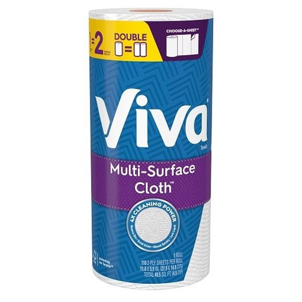 Viva Multi Surface Cloth Towel, 110 sheets per roll -- 24 rolls per case