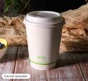 KITCH 24/7 White Compostable Smooth Insulated Paper Hot Cup, 12 Ounce -- 500 per case