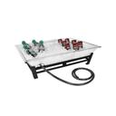 Cal-Mil Small Ultimate Black Ice Housing System with Ice Pan Drainage Hoseand LED Lighting, 19 x 27 x 8 inch