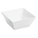 Cal-Mil White Melamine Medium Square Bowl, 10 x 10 x 5 inch -- 3 per case