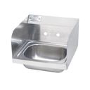 Krowne Less Faucet Hand Sink with Side Splashes, 16 x 15 x 14 inch