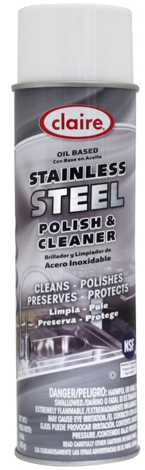 Claire Oil Based Stainless Steel Polish and Cleaner, 15 Ounce -- 12 per case.