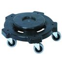 American Plastics Huskee Black Receptacle Round Dolly, 18 x 18 x 5.25 inch -- 8 per case.