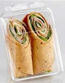 PET Clear Tamper Evident Sandwich Wrap Container, 5.13" x 6.7" x 2.49" -- 280 per case