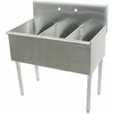600 Series Stainless Steel Square Corner Scullery Budget Sink with 3 Compartment.21X54 54 inch O.A..