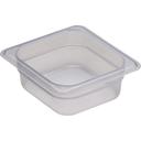 Cambro Translucent Polypropylene Sixth Size Food Pan, 2 1/2 inch Depth -- 6 per case.