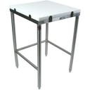 John Boos Polyethylene 1000 Top Stainless Steel Breaking Table, 30 x 24 x 2.75 inch.