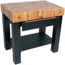 John Boos Black Base Cream Finish Maple Homestead Block, 36 x 24 x 5 inch.