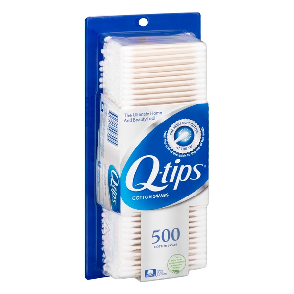 Q-Tip Skin Cleansing Cotton Swab, 500 count per pack -- 32 per case.