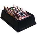 Lakeside Geneva Black Side Insulated Beverage Display Bin, 13 3/4 x 24 x 6 3/4 inch Overall Size.