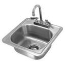 Advance Tabco Stainless Steel 1 Compartment Drop In Sink, 12 1/4 x 10 1/4 x 6 inch Bowl.