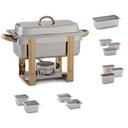 Alegacy The Original Six In One Lightweight Portable Gold Accented Chafer, 1/3 x 2 inch.