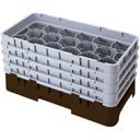 Camrack Half Size 17 Compartment Glass Rack, Navy Blue, 19 3/4 x 10 x 10 1/2 inch -- 2 per case.