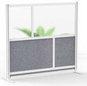 Luxor Modular Room Divider Wall System with 53 x 48 inch Starter Wall